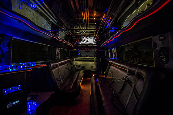 Seat inside our Hummer limo