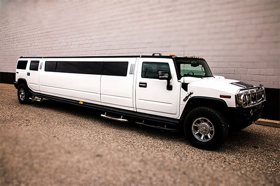 white Hummer rental