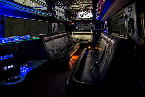 Hummer limousine interior