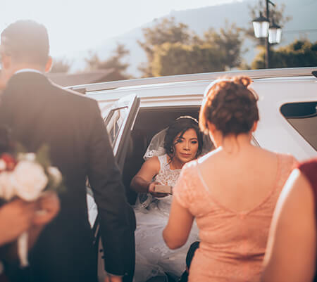 luxury wedding transportation